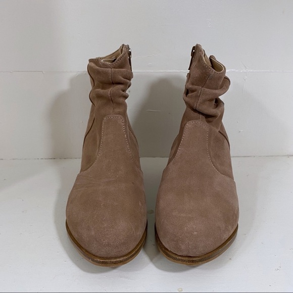 Anthropologie Barcelona Suede Slouchy Short Cowboy Ankle Boot Booties Slouch 36 - Picture 11 of 11